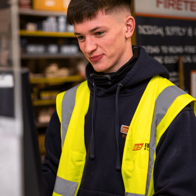 Edmundson Electrical colleague at a branch trade counter
